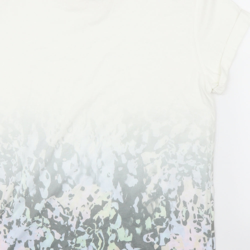 Topman Mens White Camouflage   T-Shirt Size L