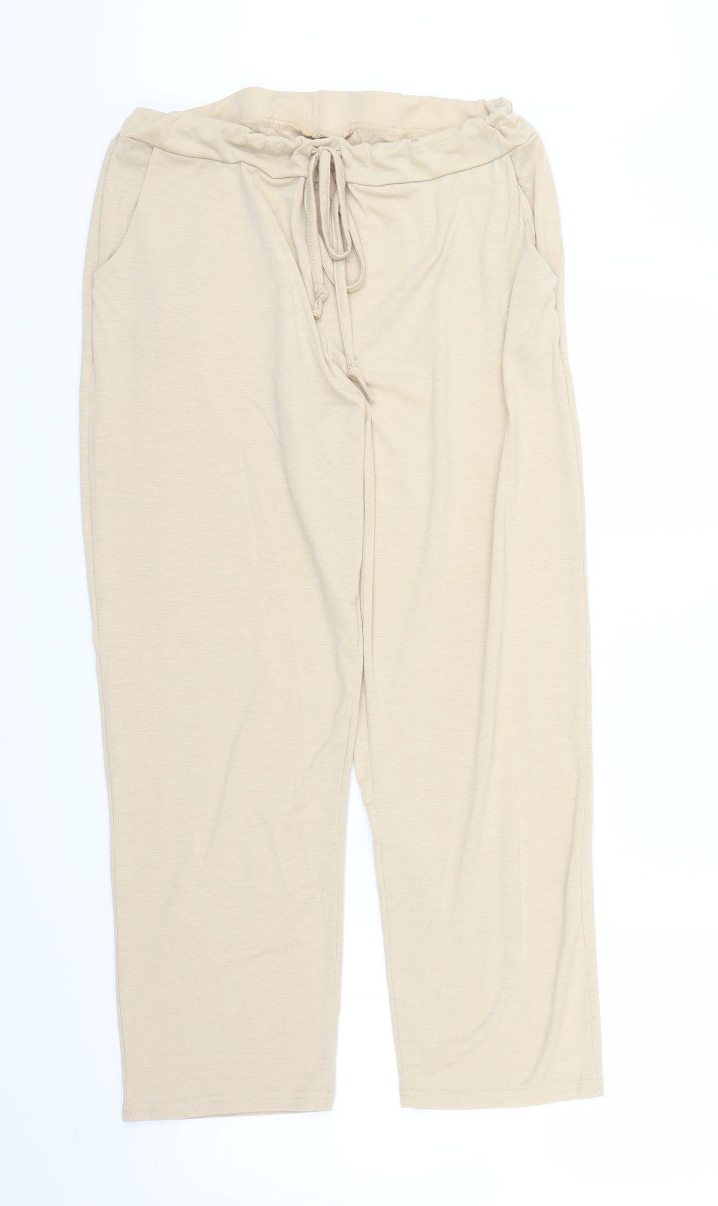 Preworn Womens Beige   Bloomer Trousers Size L L25 in