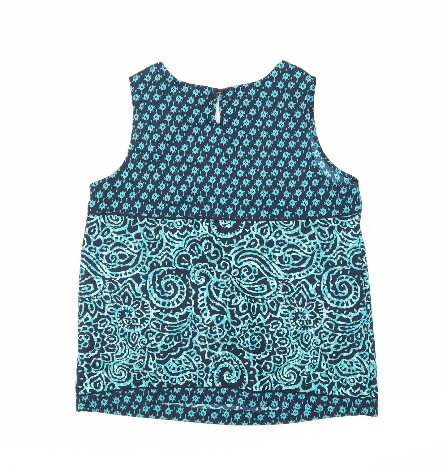 Debenhams Womens Green Paisley  Basic Blouse Size 14