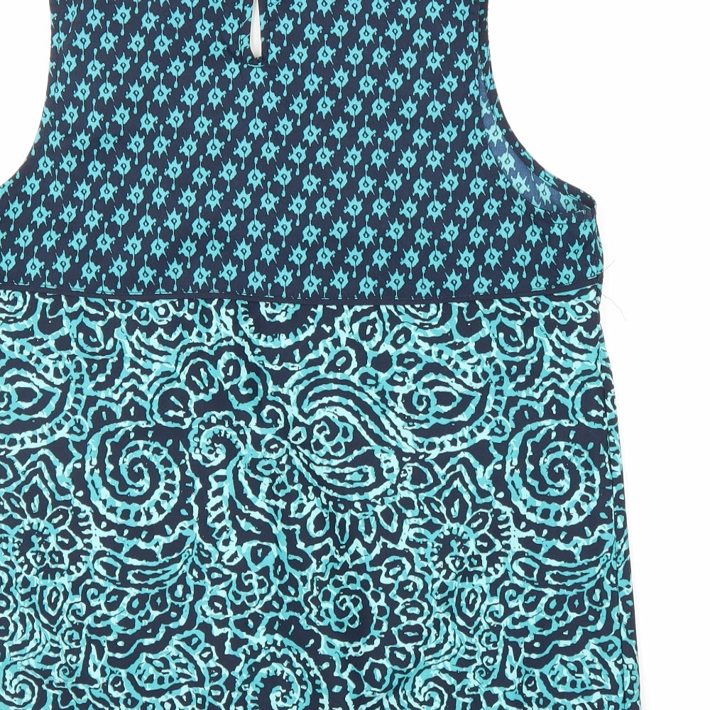 Debenhams Womens Green Paisley  Basic Blouse Size 14