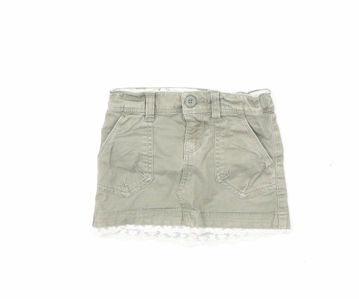 H&M Girls Green A-Line Skirt Size 2 Years