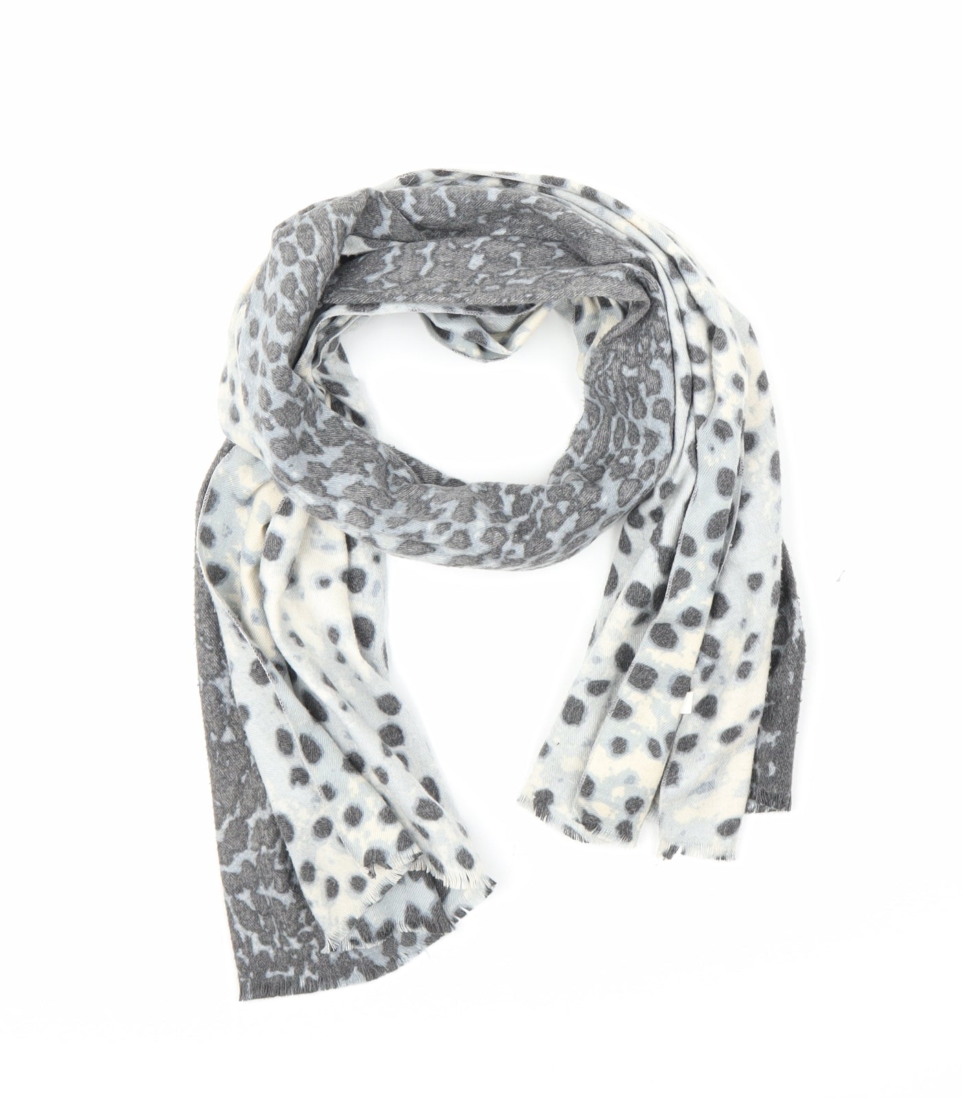 Preworn Unisex Grey Animal Print   Shawl/Wrap