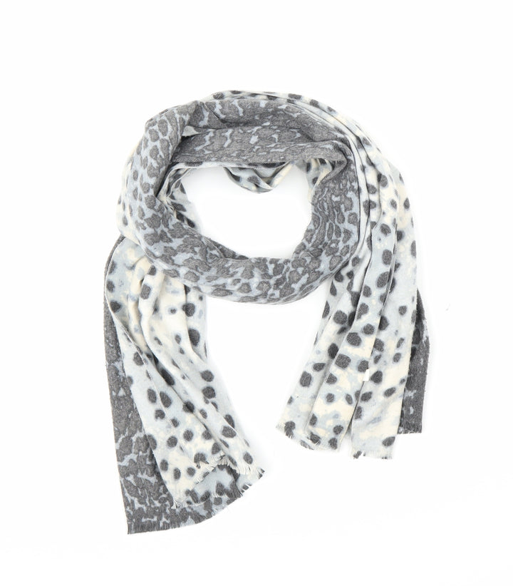 Preworn Unisex Grey Animal Print   Shawl/Wrap