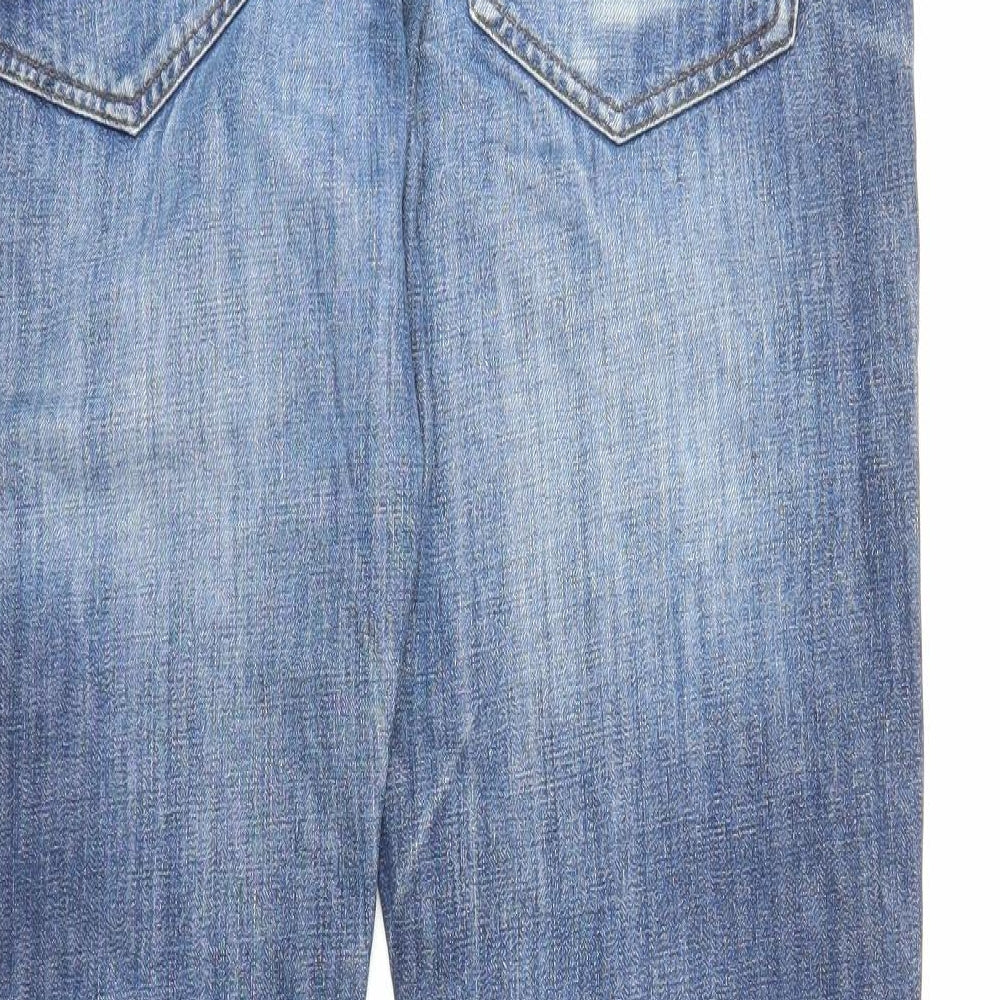 Crosshatch Mens Blue  Denim Straight Jeans Size 36 in L29 in