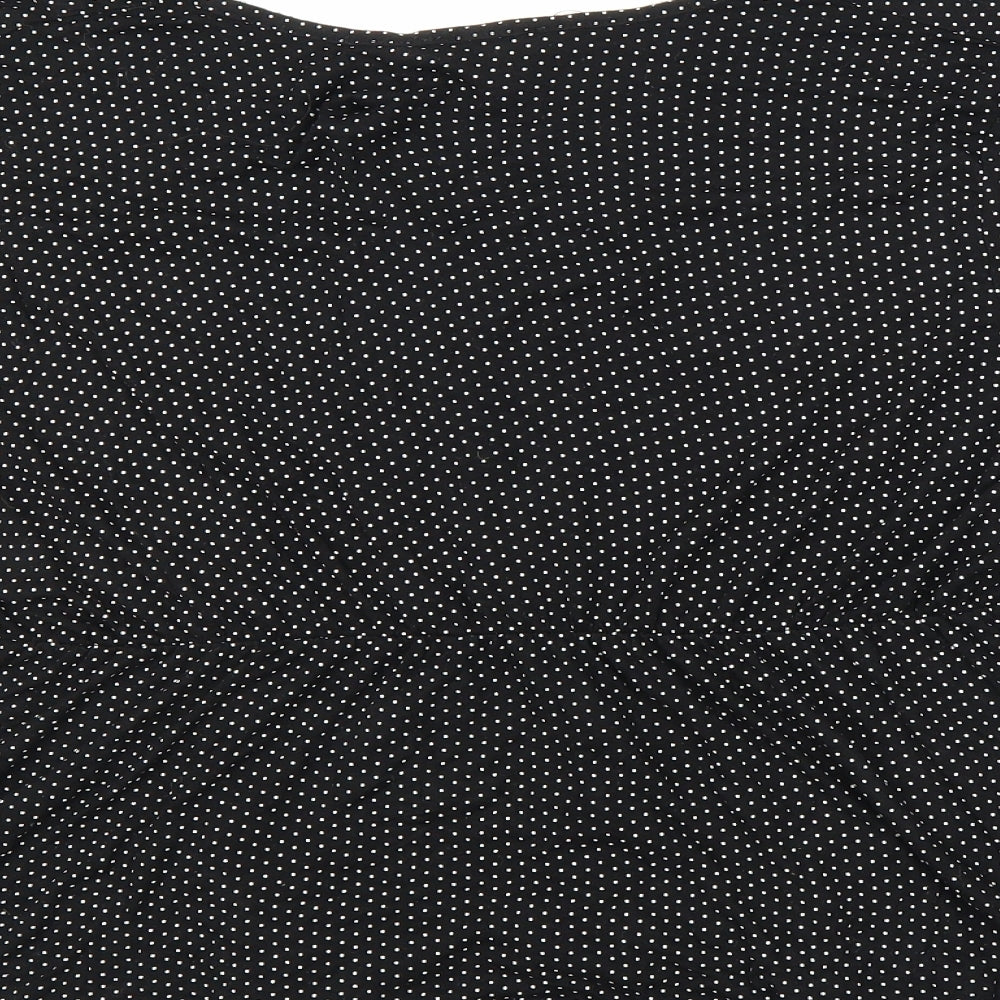 New Look Womens Black   Basic Blouse Size 18  - Spotted
