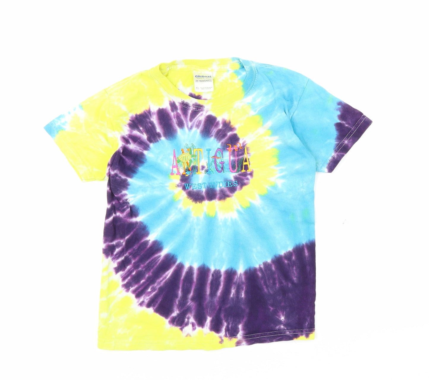 Gildan Boys Multicoloured   Basic T-Shirt Size XS  - Tie Dye