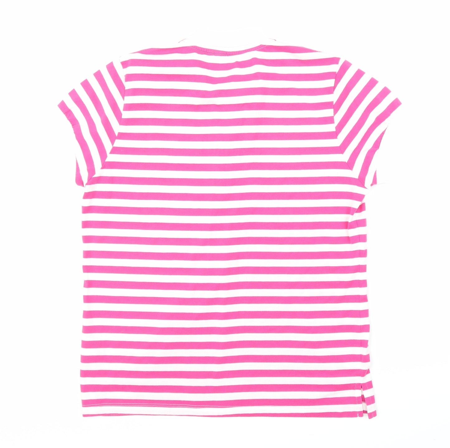 Store Twenty One Womens Pink Striped  Basic Polo Size 20