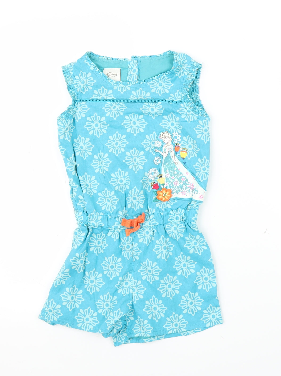 Disney Girls Blue   Romper One-Piece Size 5-6 Years  - Frozen
