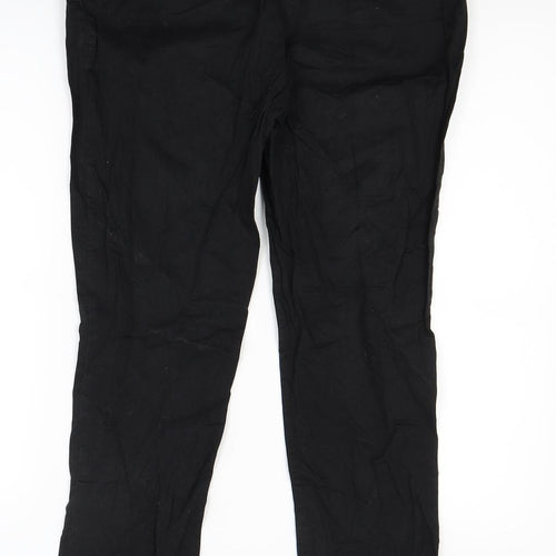 Warehouse Womens Black   Trousers  Size 12 L25 in