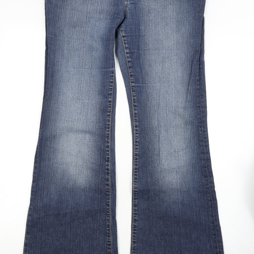 Image Womens Blue  Denim Bootcut Jeans Size 12 L30.5 in