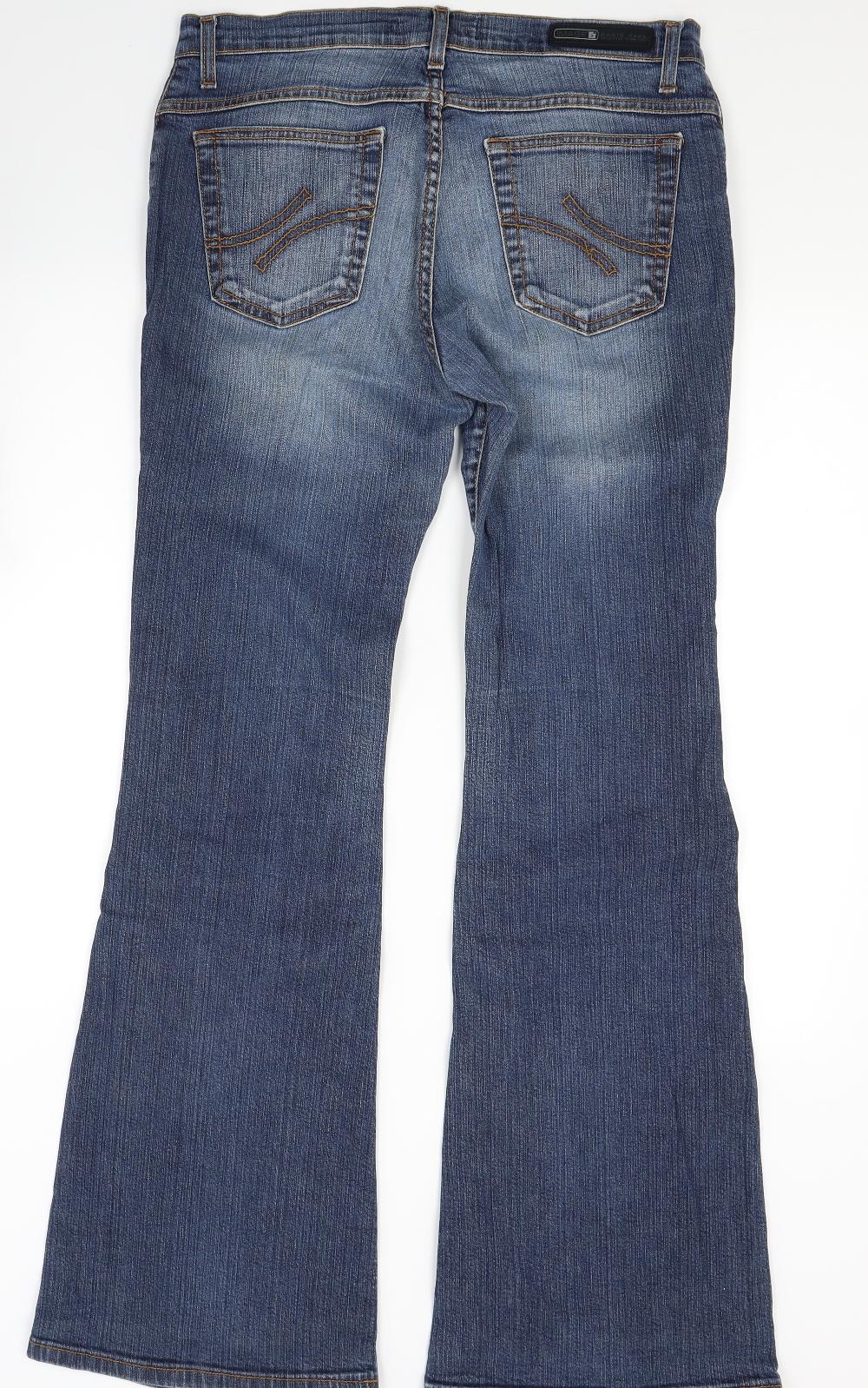 Image Womens Blue  Denim Bootcut Jeans Size 12 L30.5 in