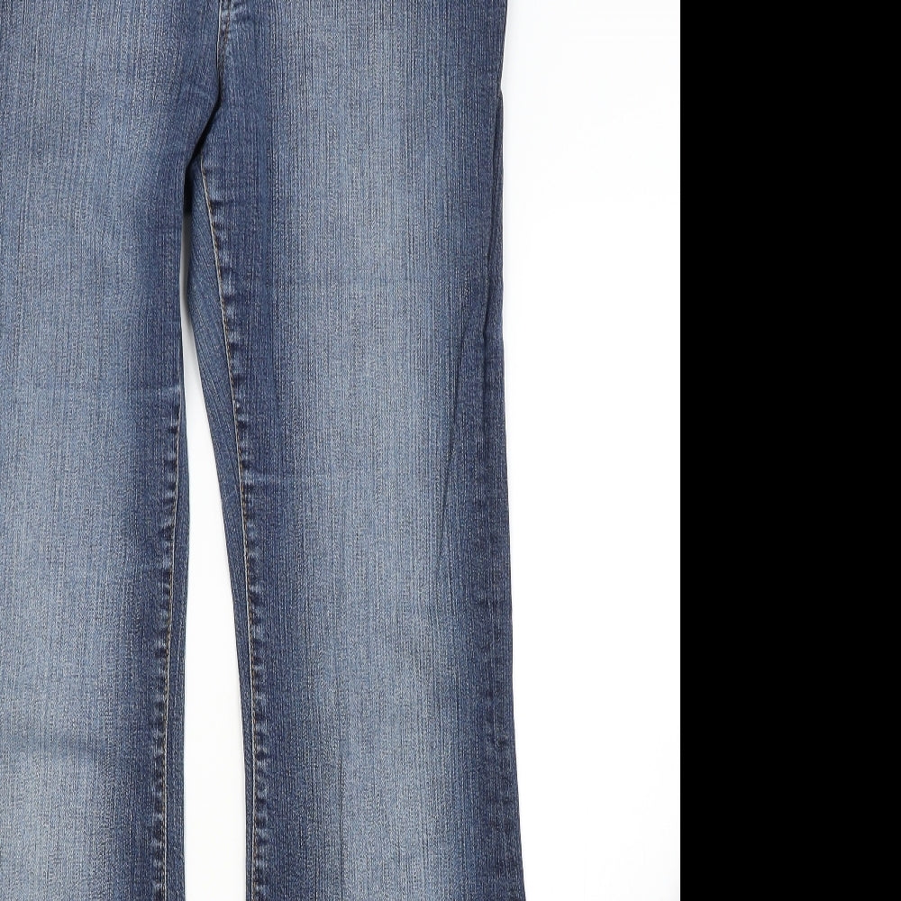 Image Womens Blue  Denim Bootcut Jeans Size 12 L30.5 in
