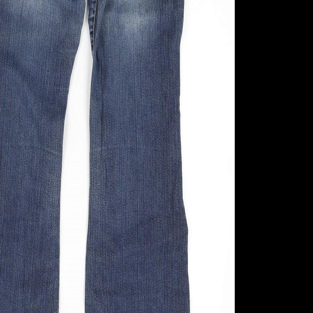 Image Womens Blue  Denim Bootcut Jeans Size 12 L30.5 in