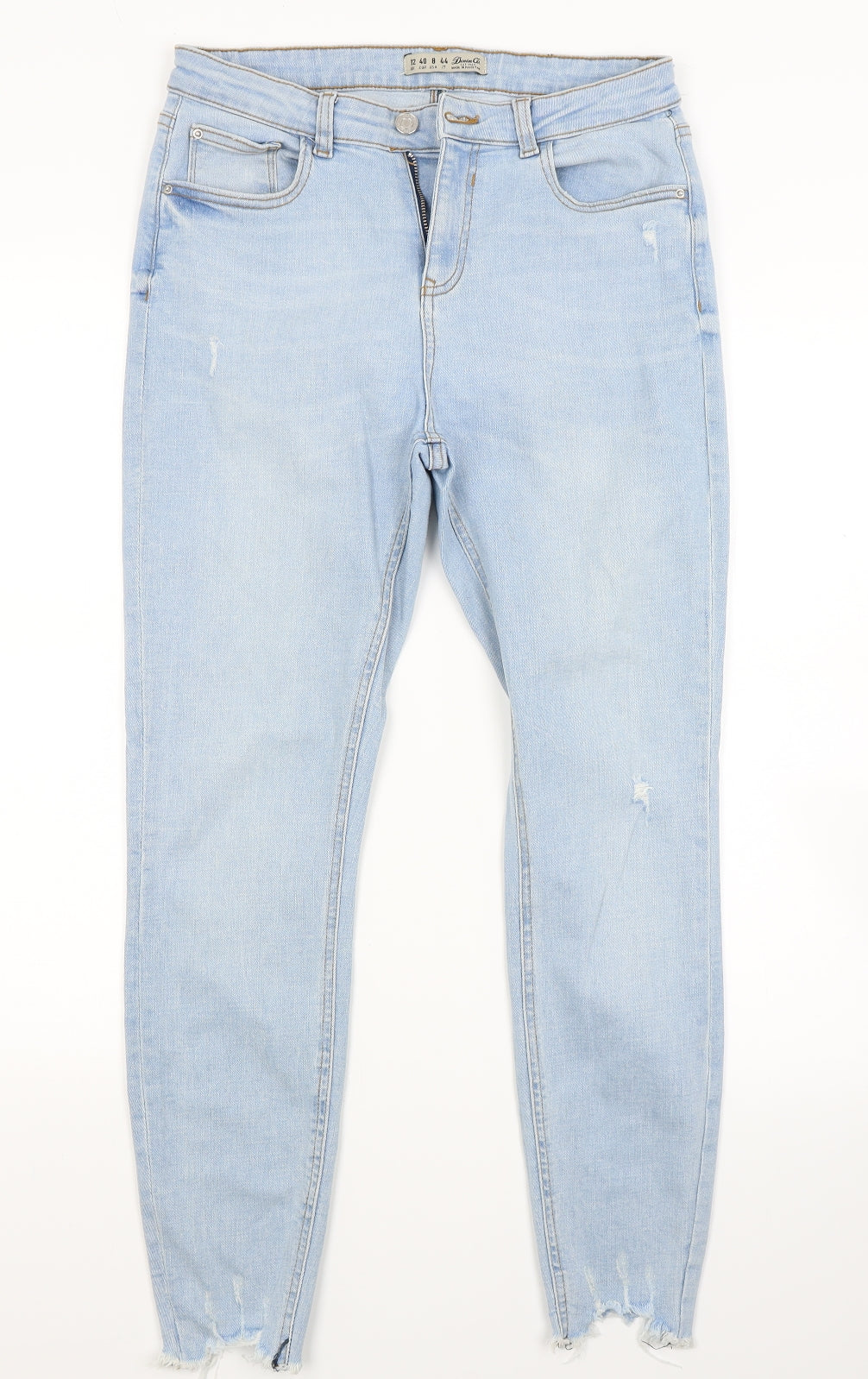 Primark Womens Blue  Denim Skinny Jeans Size 12 L25 in