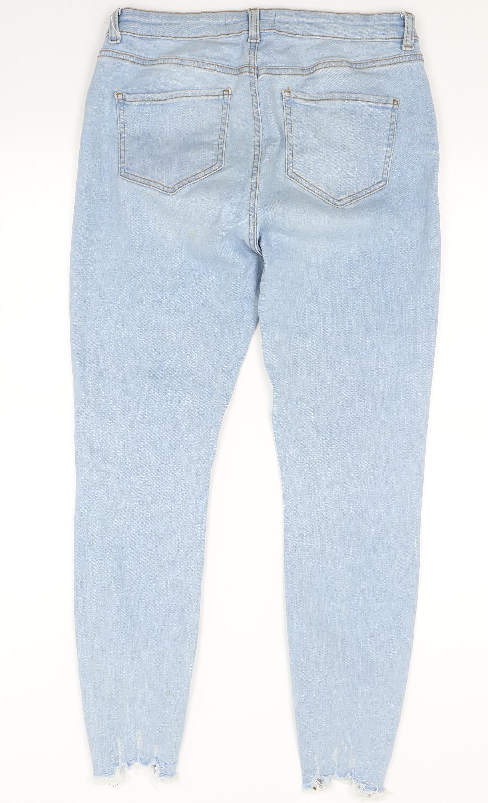 Primark Womens Blue  Denim Skinny Jeans Size 12 L25 in