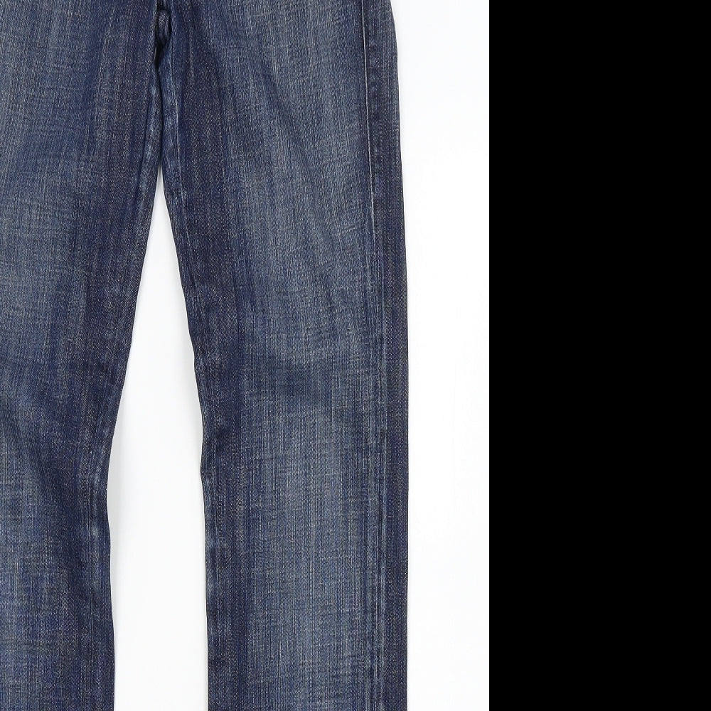 Rock & Republic Womens Blue  Denim Straight Jeans Size 10 L31 in