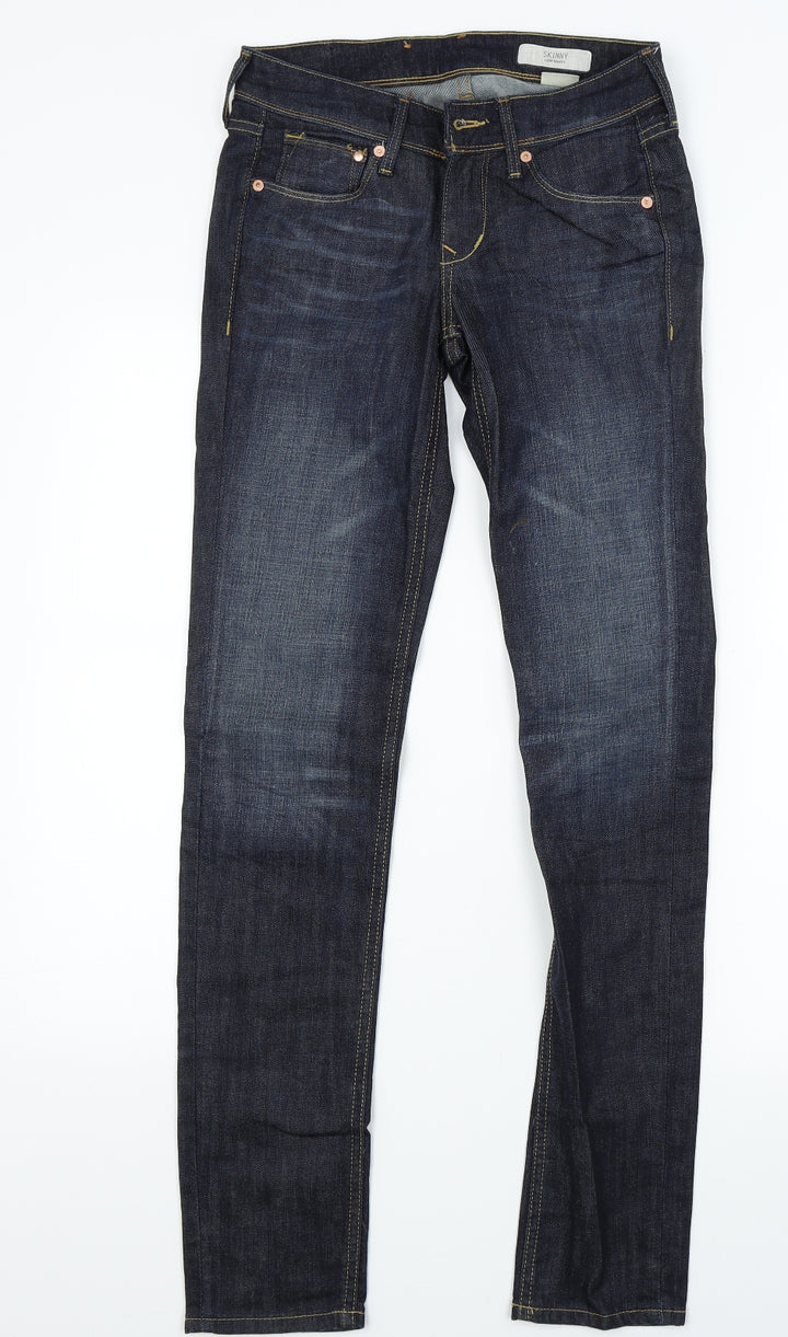 H&M Womens Blue Denim Skinny Jeans Size 25 in L32 in