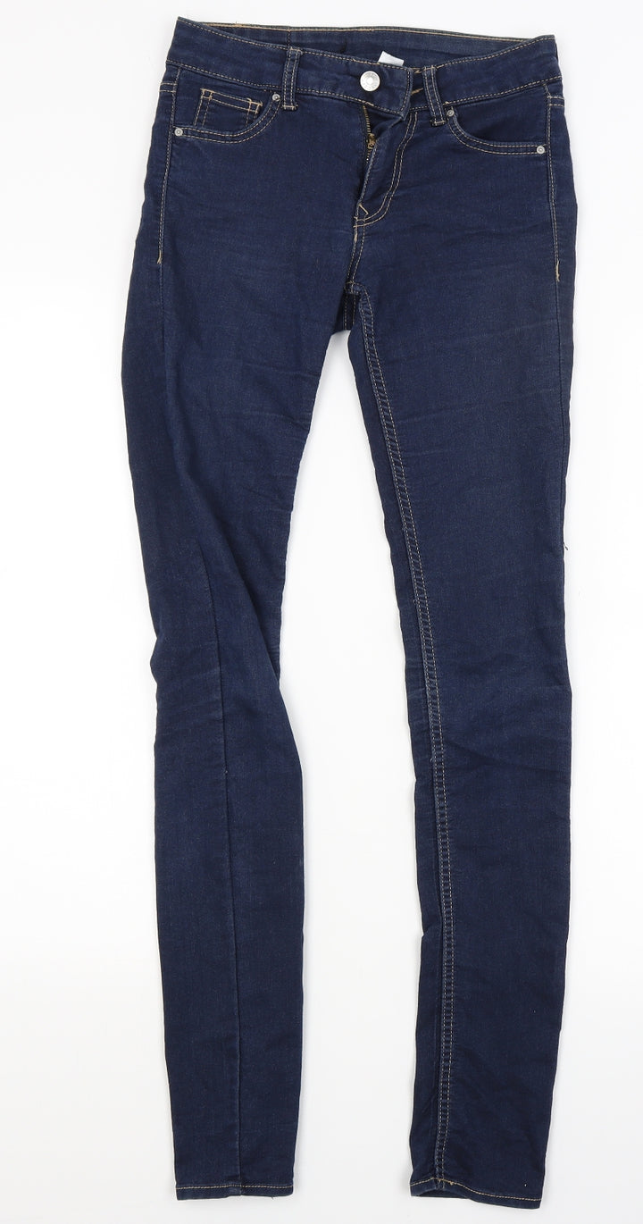 Divided Womens Blue Denim Jegging Jeans Size 6 L29 in
