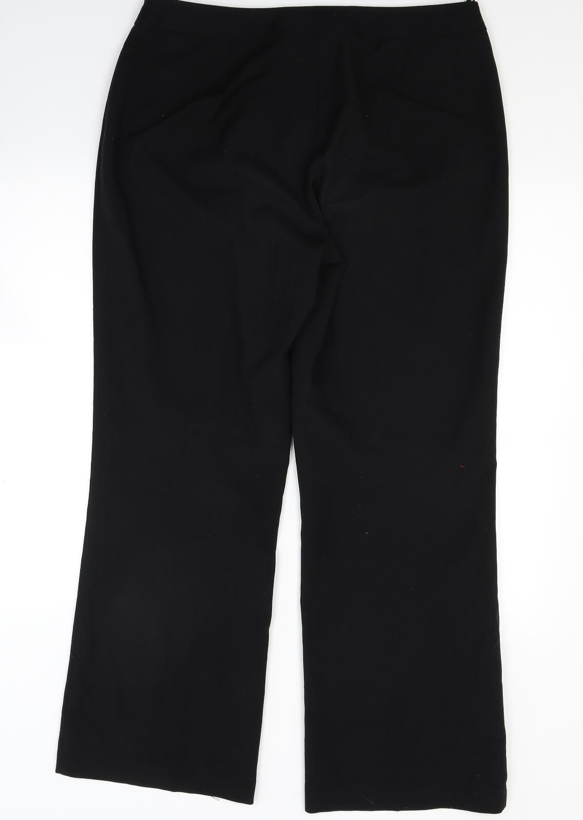 Marks and Spencer Womens Black   Trousers  Size 14 L26 in