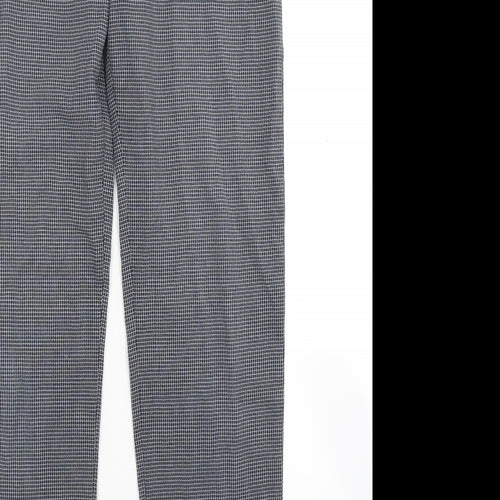 Green Lamb Womens Grey Check  Trousers  Size 10 L27 in