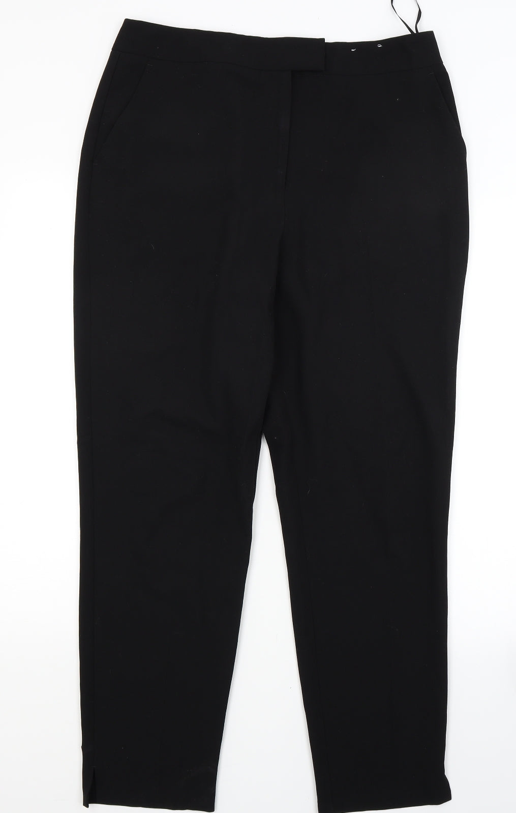 F&F Womens Black   Trousers  Size 12 L25 in