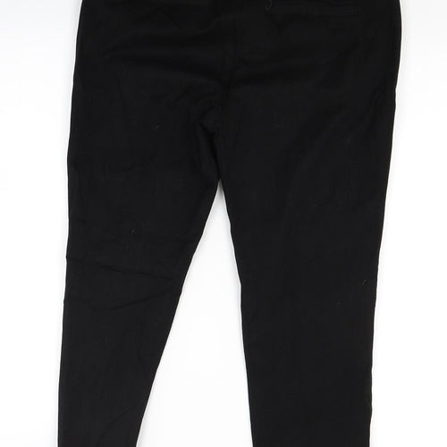 NEXT Womens Black   Capri Trousers Size 10 L21 in