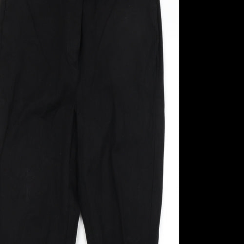 NEXT Womens Black   Capri Trousers Size 10 L21 in