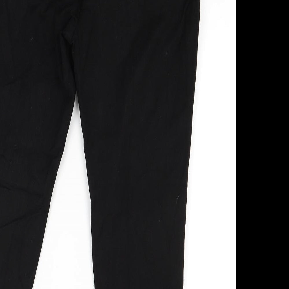 NEXT Womens Black   Capri Trousers Size 10 L21 in
