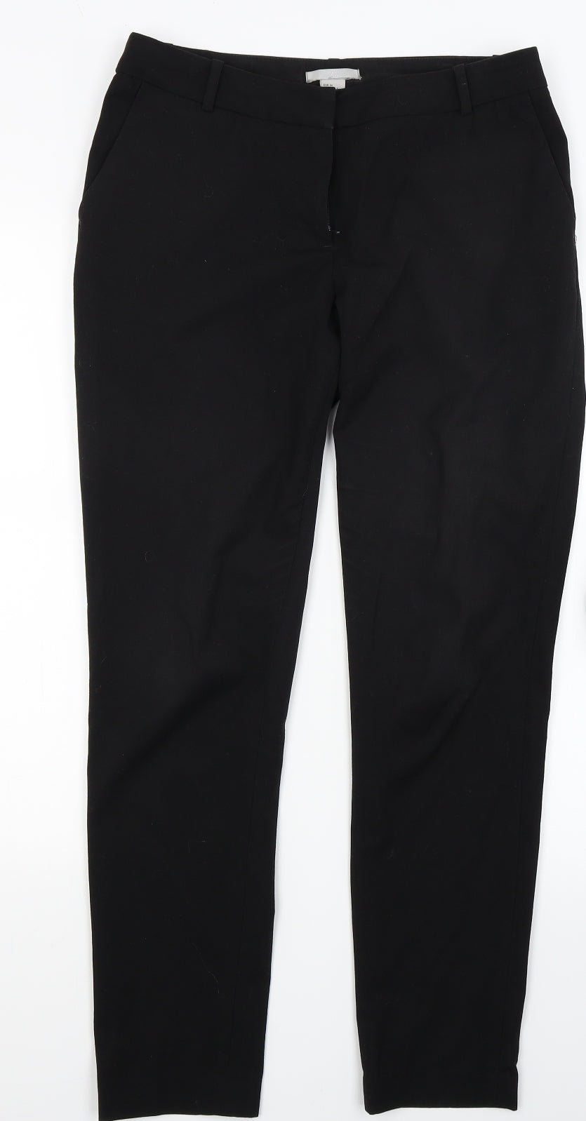 H&M Womens Black   Trousers  Size 8 L27 in