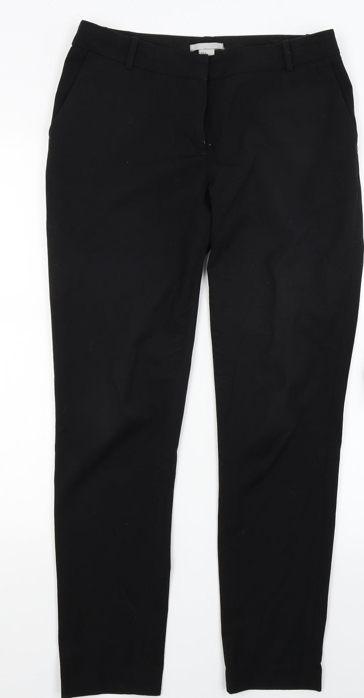H&M Womens Black   Trousers  Size 8 L27 in