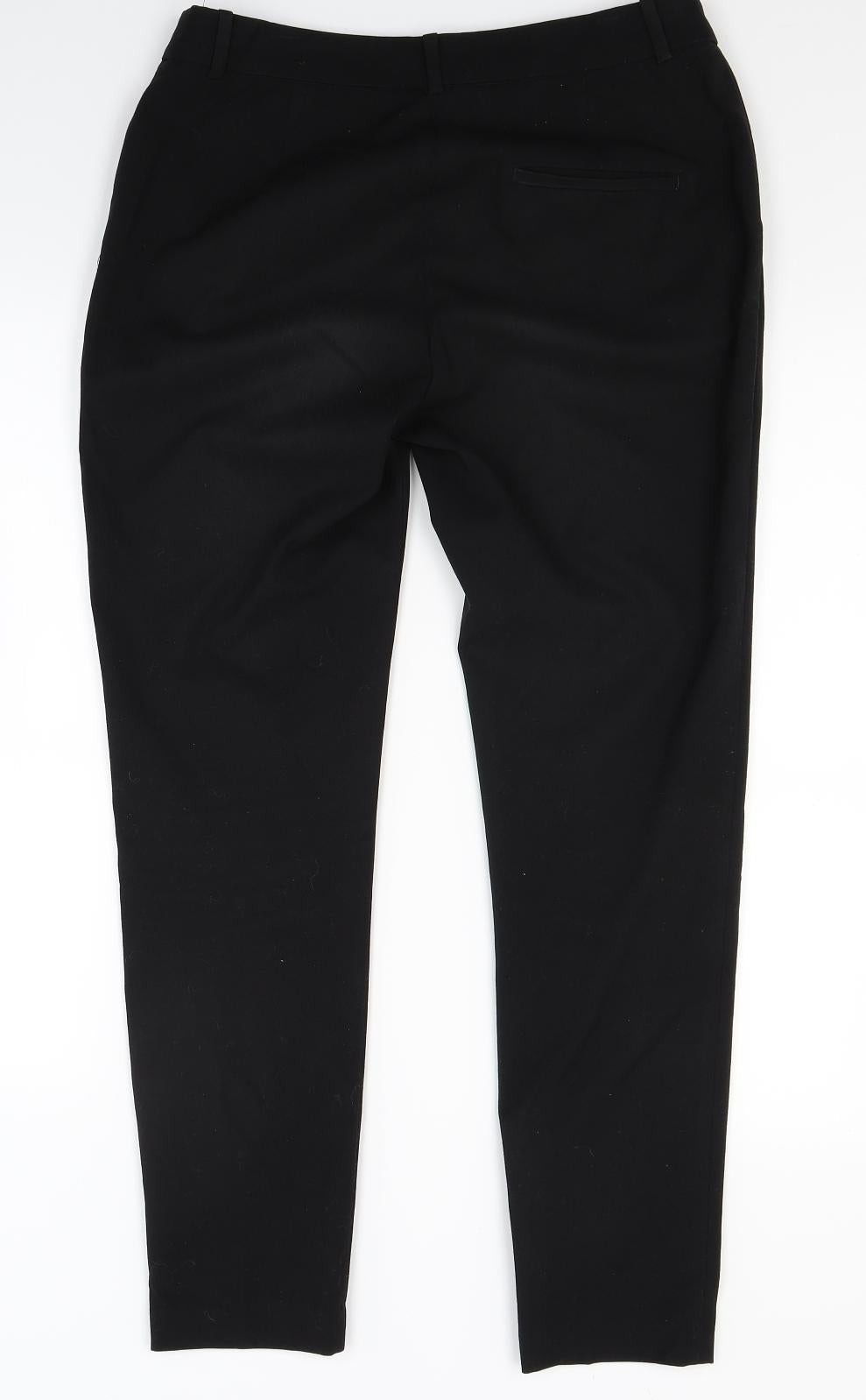 H&M Womens Black   Trousers  Size 8 L27 in