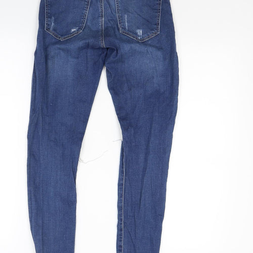 Topshop Womens Blue  Denim Skinny Jeans Size 25 in L26 in