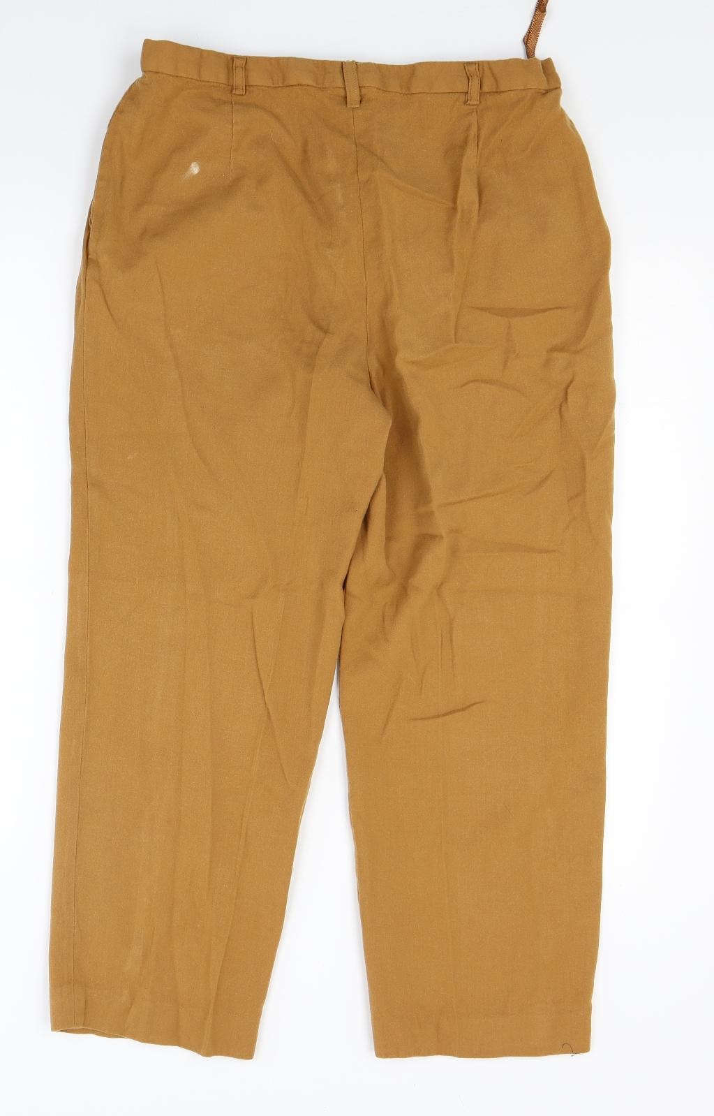 laurel Womens Brown   Capri Trousers Size 12 L23 in