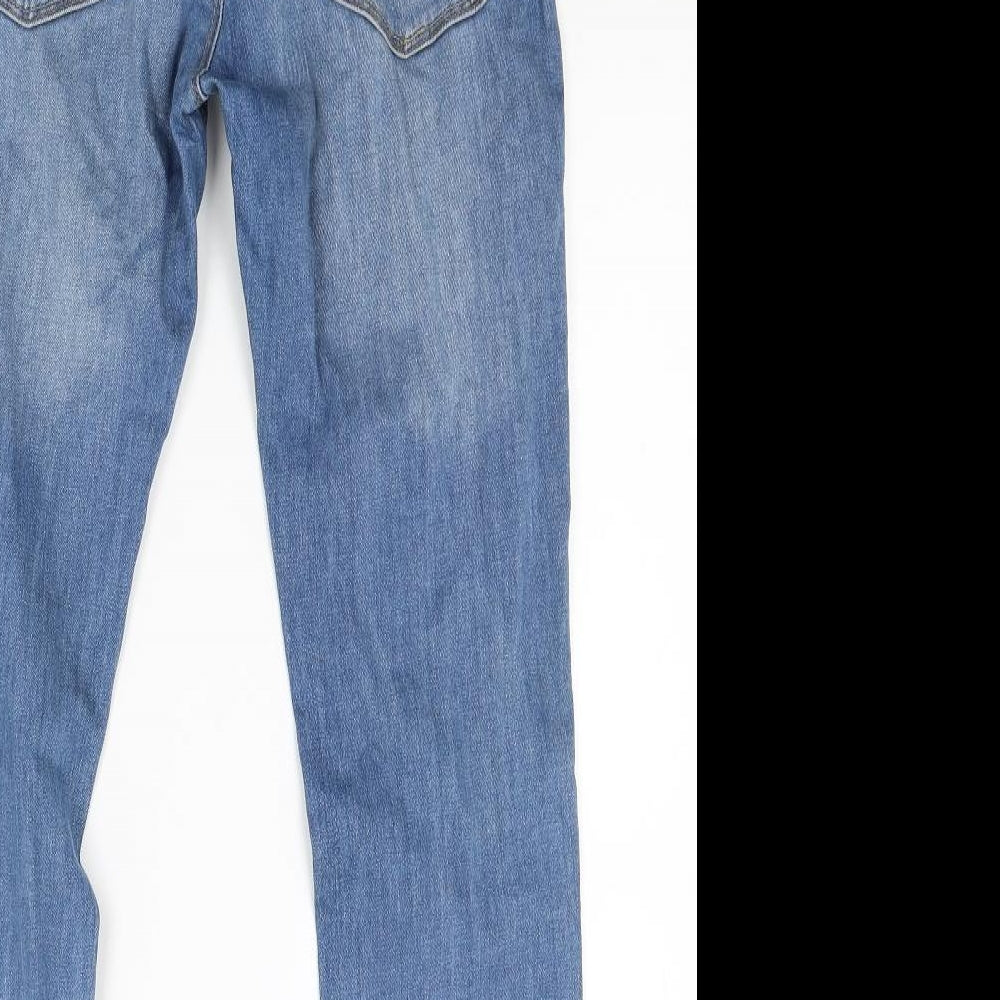 ROXY Womens Blue  Denim Skinny Jeans Size 10 L30 in