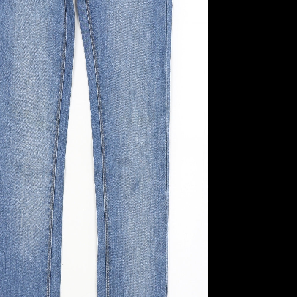 ROXY Womens Blue  Denim Skinny Jeans Size 10 L30 in