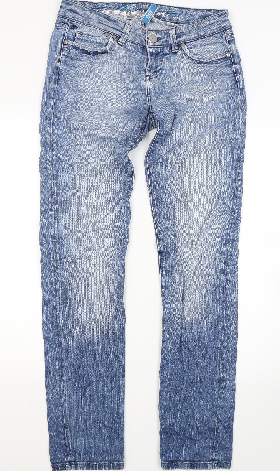 edc by Esprit Womens Blue  Denim Straight Jeans Size 30 in L32 in