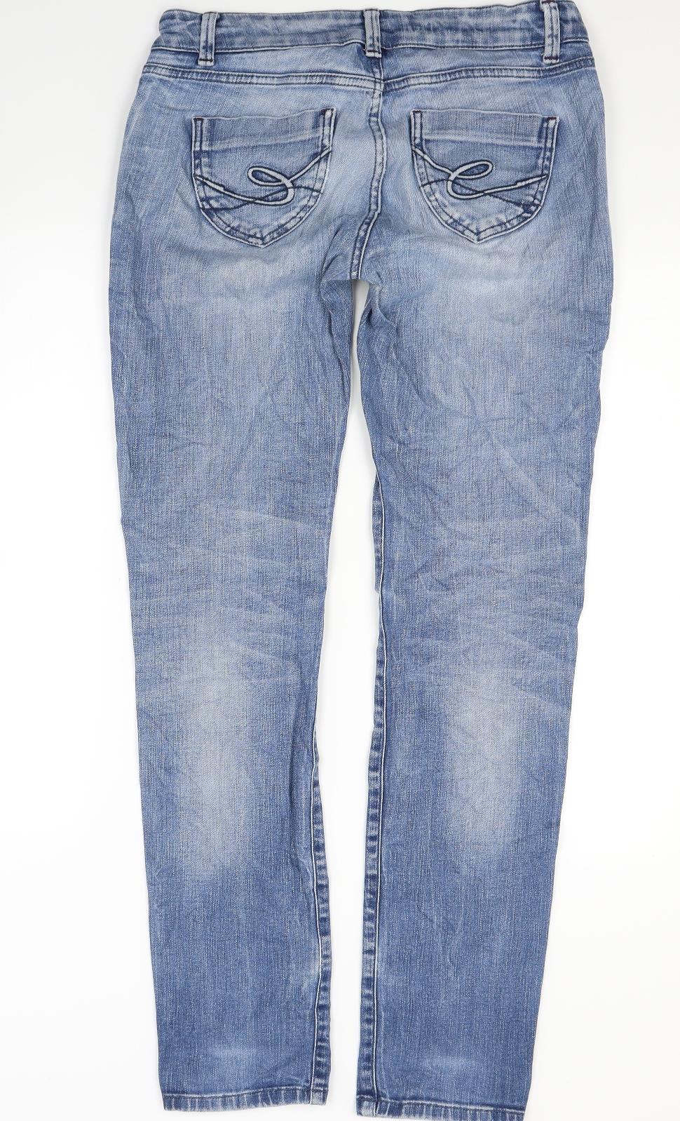 edc by Esprit Womens Blue  Denim Straight Jeans Size 30 in L32 in