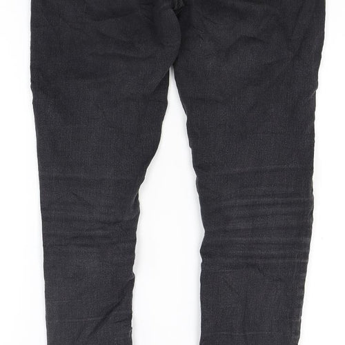 Never denim Womens Black  Denim Skinny Jeans Size M L28 in