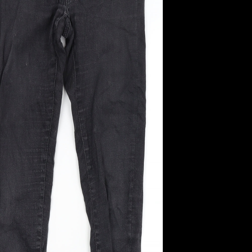 Never denim Womens Black  Denim Skinny Jeans Size M L28 in