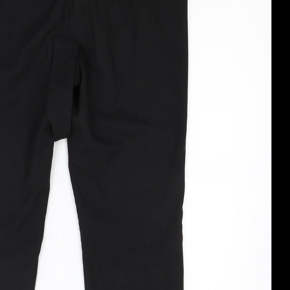 NEXT Womens Black   Capri Trousers Size 10 L21 in