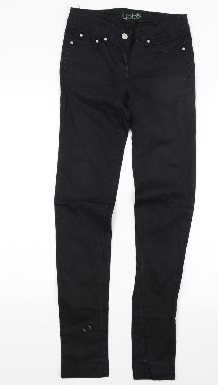 Lpb Womens Black  Denim Skinny Jeans Size 6 L30 in