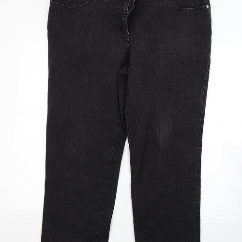 Bexley Womens Black  Denim Capri Jeans Size 34 in L23 in