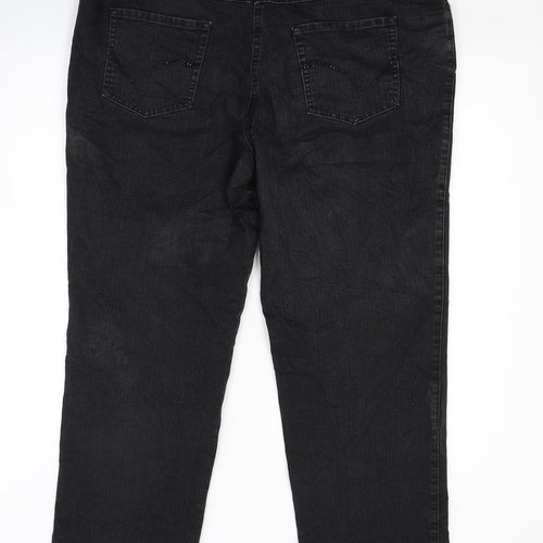 Bexley Womens Black  Denim Capri Jeans Size 34 in L23 in