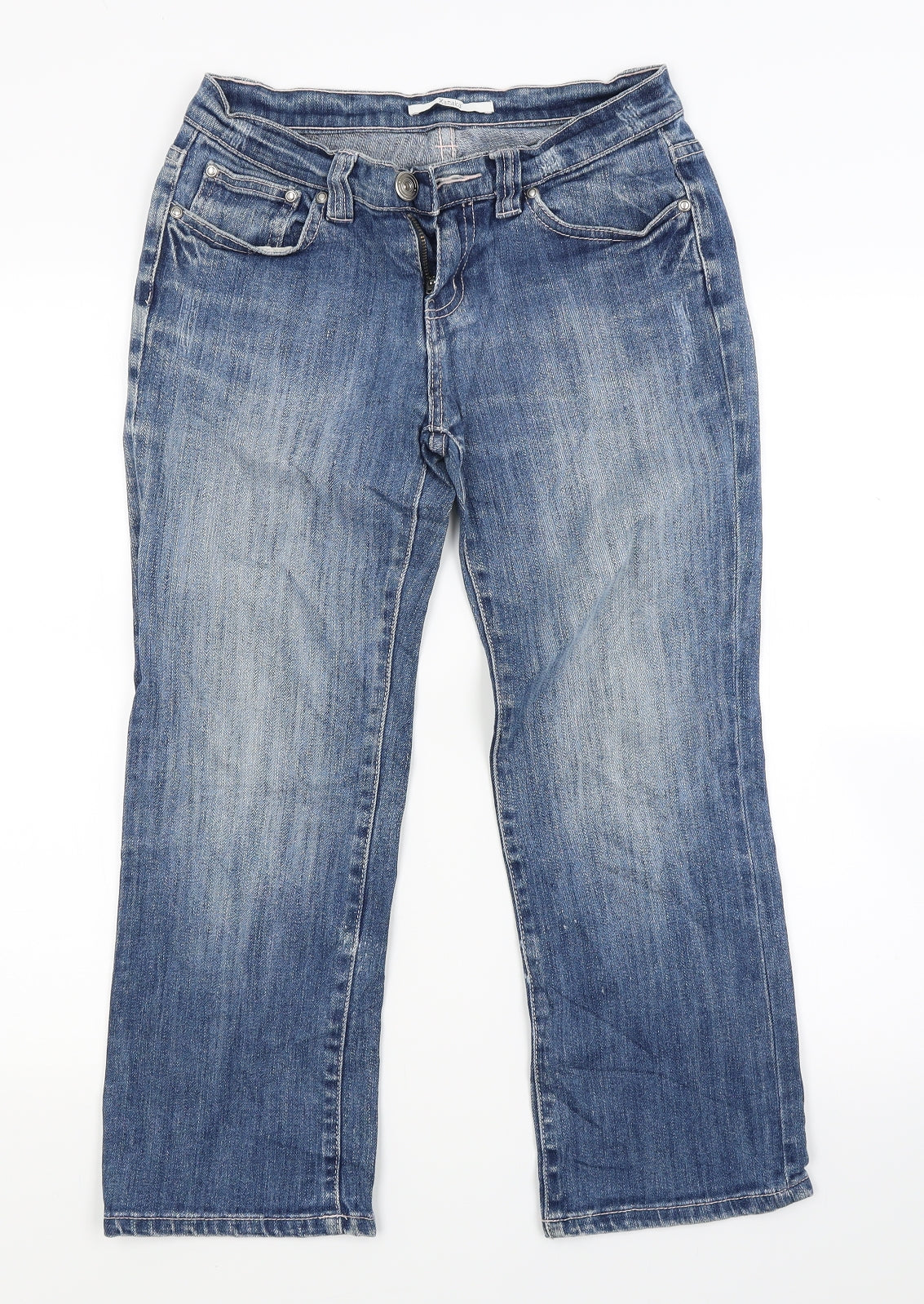 Xanaka Womens Blue  Denim Cropped Jeans Size 27 in L22 in