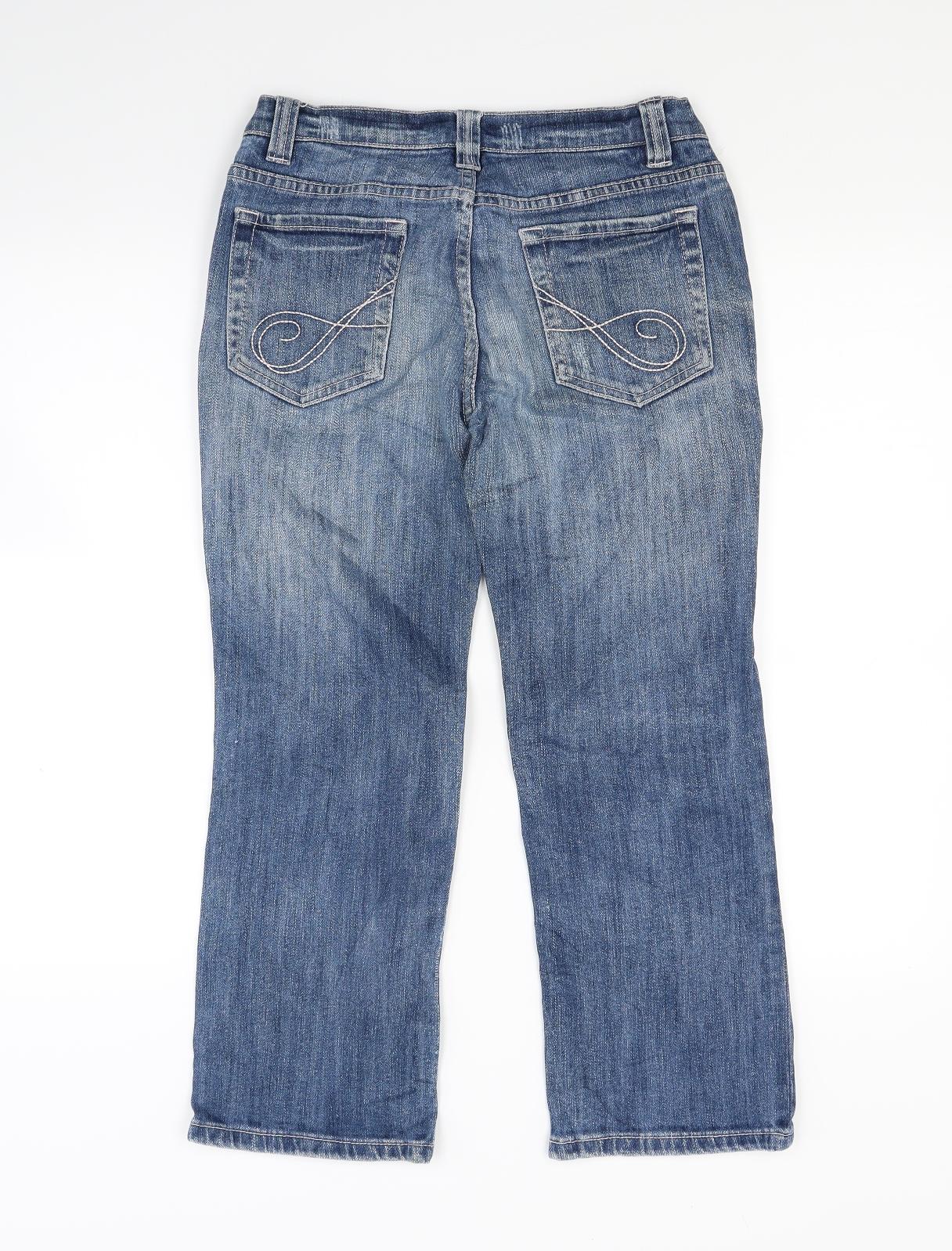 Xanaka Womens Blue  Denim Cropped Jeans Size 27 in L22 in