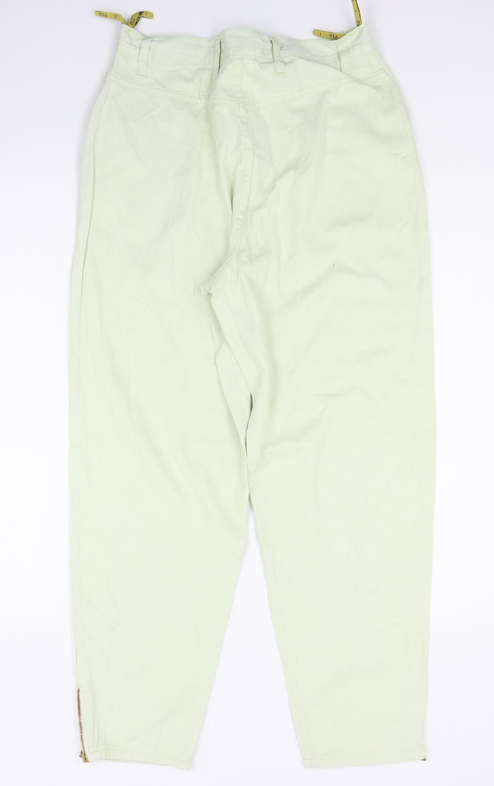 C&A Womens Green  Denim Tapered Jeans Size 8 L28 in