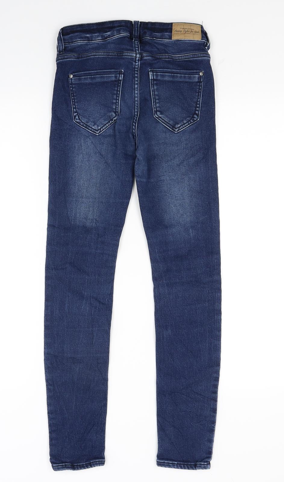 Page Girls Blue  Denim Skinny Jeans Size 12 Years