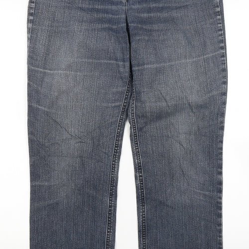 ZERRES Womens Blue  Denim Straight Jeans Size 12 L28 in