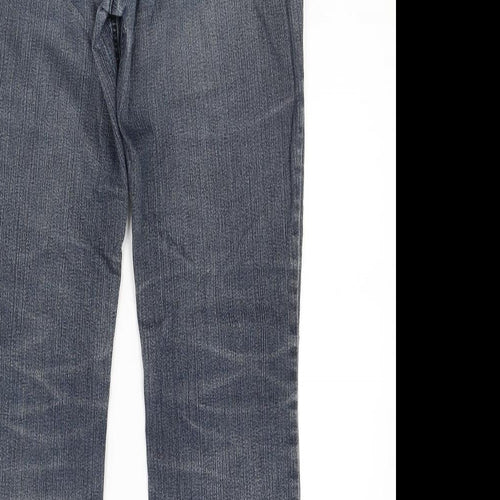 ZERRES Womens Blue  Denim Straight Jeans Size 12 L28 in