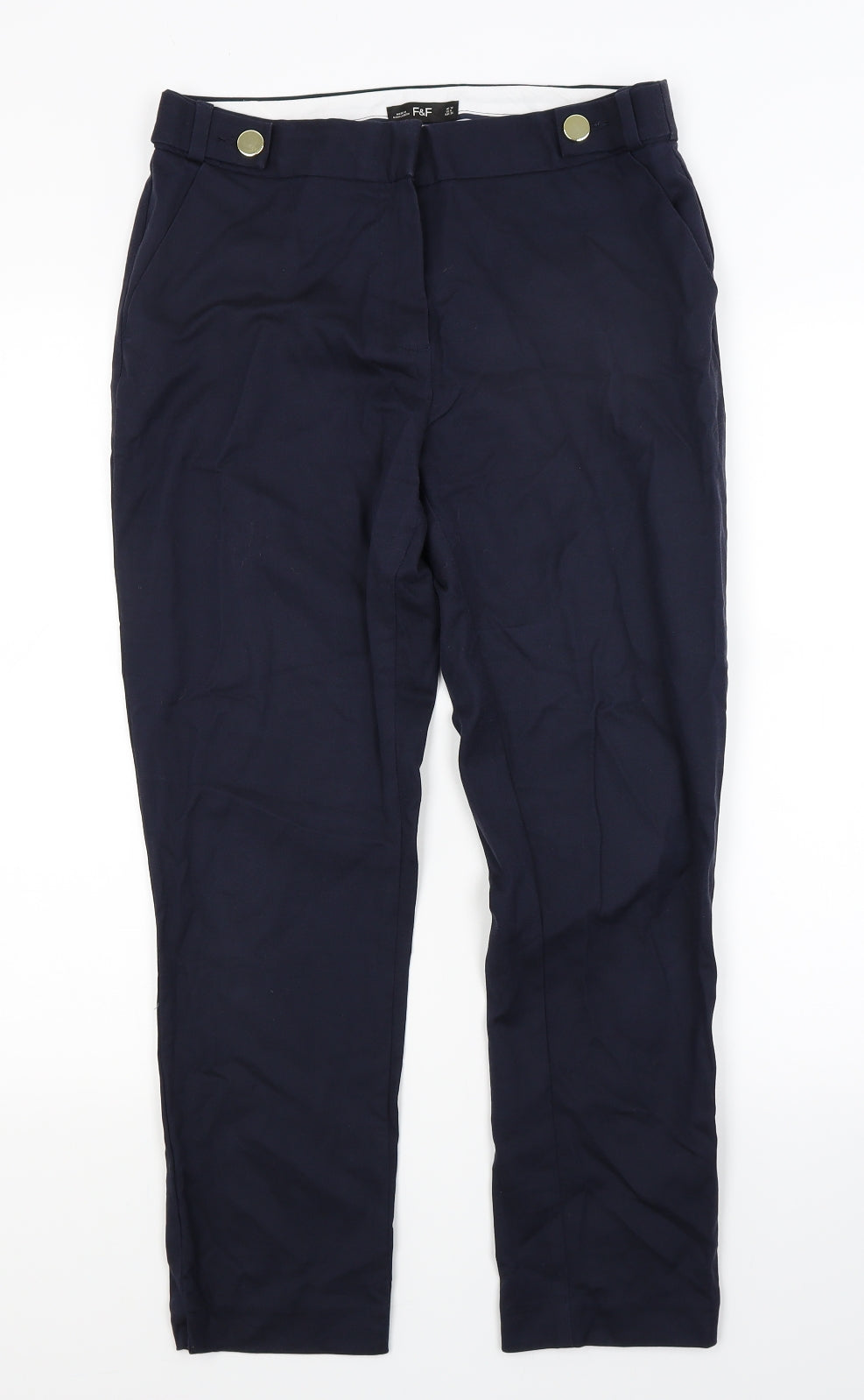 F&F Womens Blue   Trousers  Size 10 L28 in